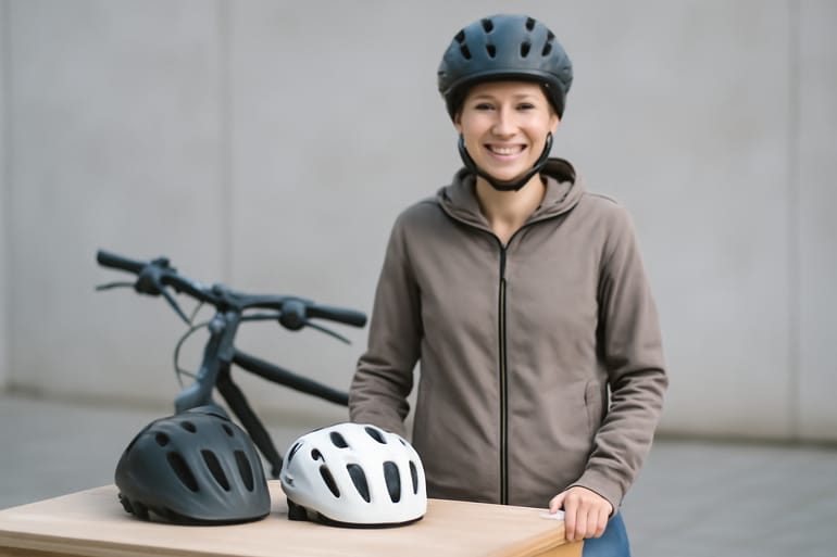 Damen-Fahrradhelm Passform-Check mit Größenberater