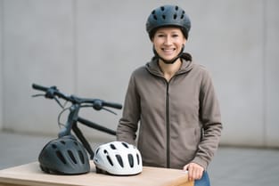 Damen-Fahrradhelm Passform-Check mit Größenberater