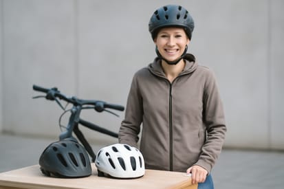 Damen-Fahrradhelm Passform-Check mit Größenberater