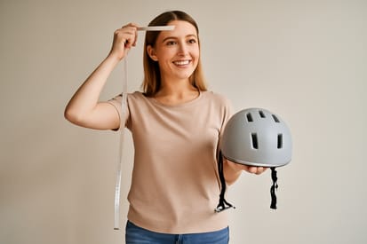 Damen-Fahrradhelm Passform-Check leicht gemacht